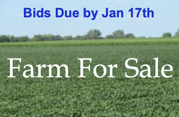 Farm For Sale! Bids Due by January 17, 2020