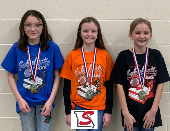 4th Grade 2020 Scholastic Meet Category Math Winners