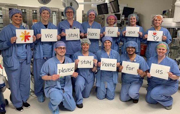 We Stay Here for You, Please Stay Home for Us - Don't Spread COVID-19