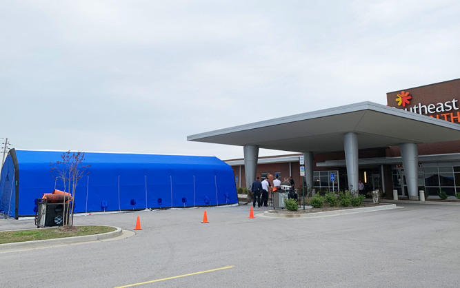 Triage Tents Going Up in Dexter to Keep Patients Safe