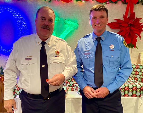 Two Dexter Firemen Earn 25 Year Service Pins