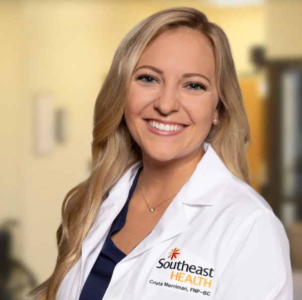 Welcome Crista Merriman, MSN, FNP-BC Southeast Convenient Care