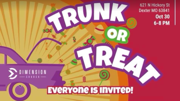Dimension Church in Dexter Will Host Trunk or Treat