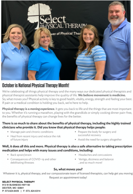 October is National Physical Therapy Month