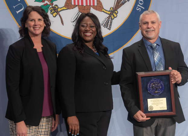 Bloomfield Middle School Receives the National Blue Ribbon Schools Award.