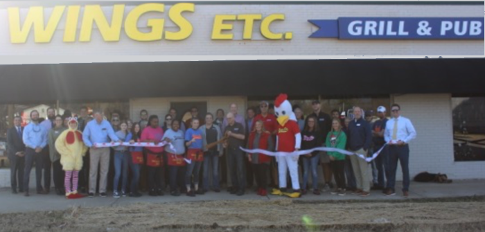 Ribbon Cutting for Wings Etc. Grill and Pub
