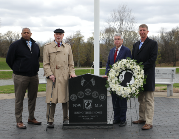Colonel John Clark Lays Wreath, Visits Stars & Stripes Museum