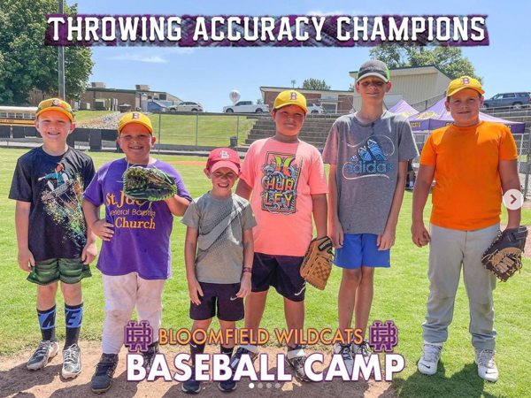 Bloomfield Wildcats Summer Baseball Camp Quite the Success