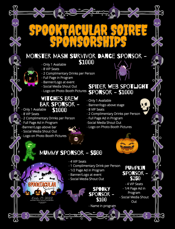 Spooktacular Soiree Sponsorships - Relay for Life