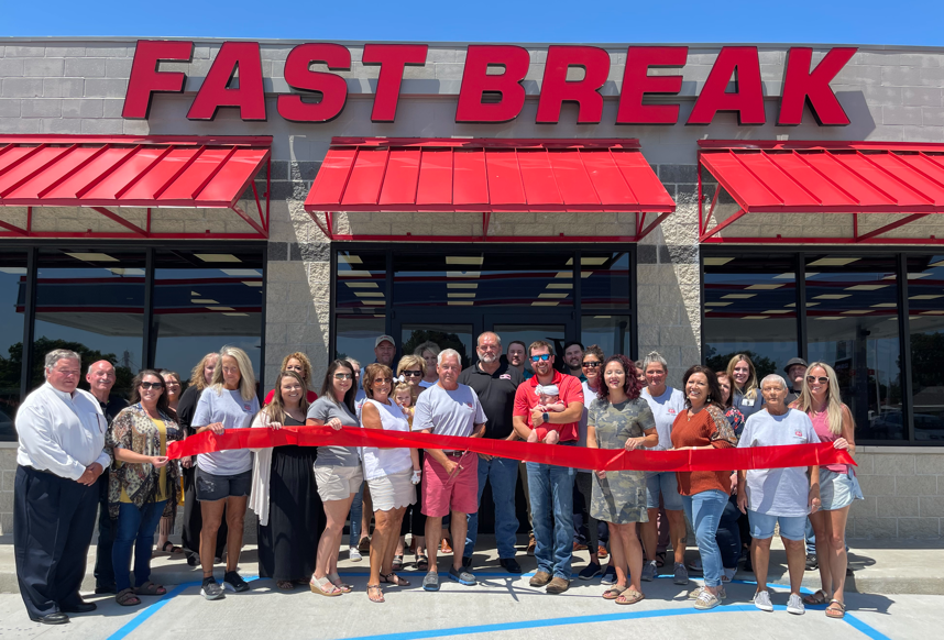Fast Break Ribbon Cutting in Bernie