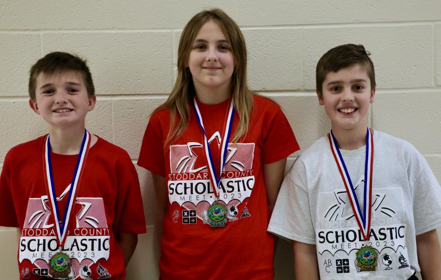 2023 Stoddard County Scholastic Meet Grade 5 Math Winners