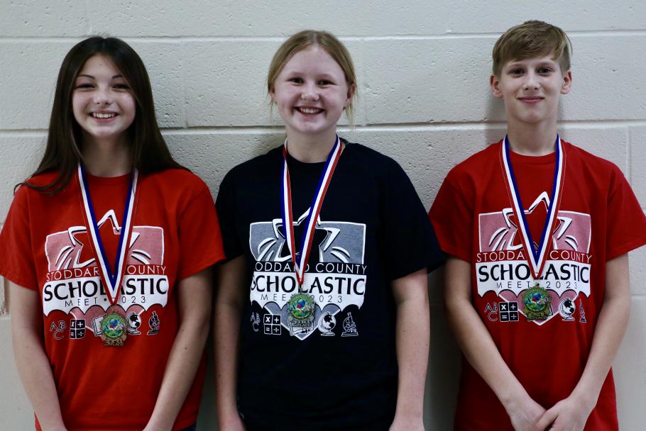 2023 Stoddard County Scholastic Meet Grade 6 Math Winners