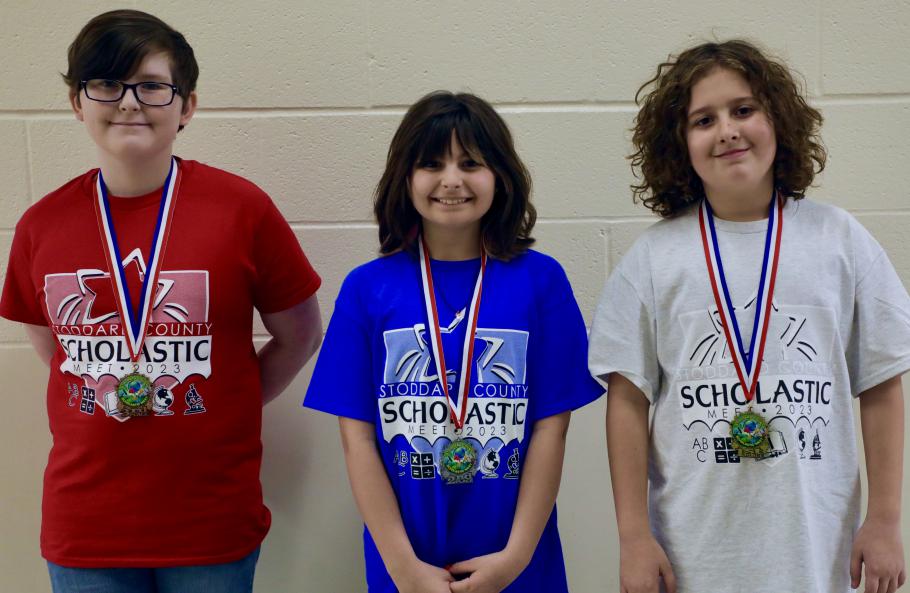2023 Stoddard County Scholastic Meet Grade 6 Science Winners
