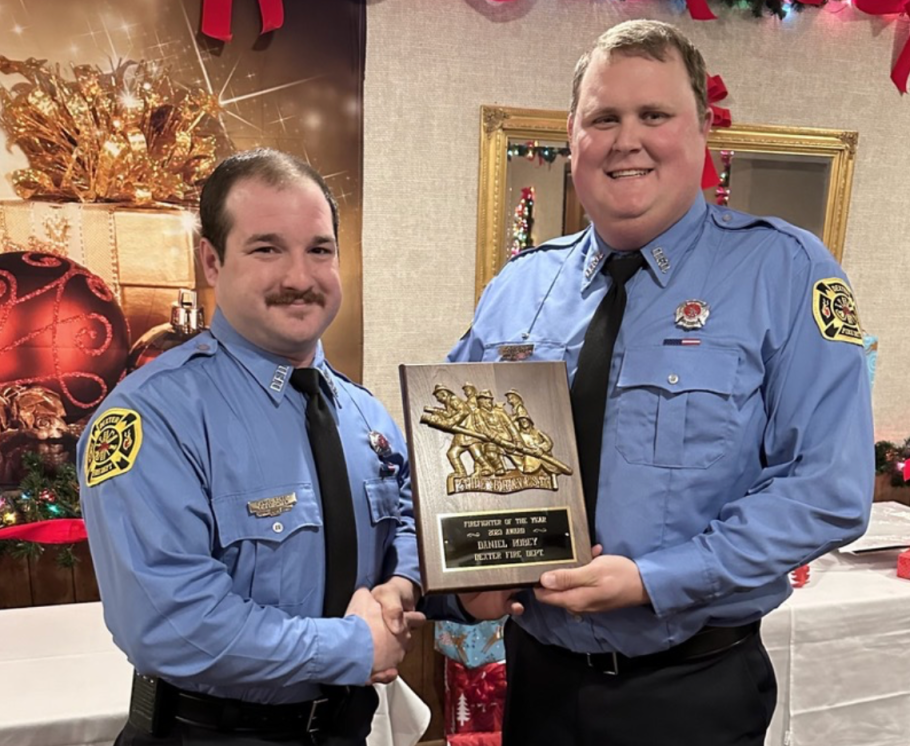 Daniel Robey Named Dexter Firefighter of the Year 2023