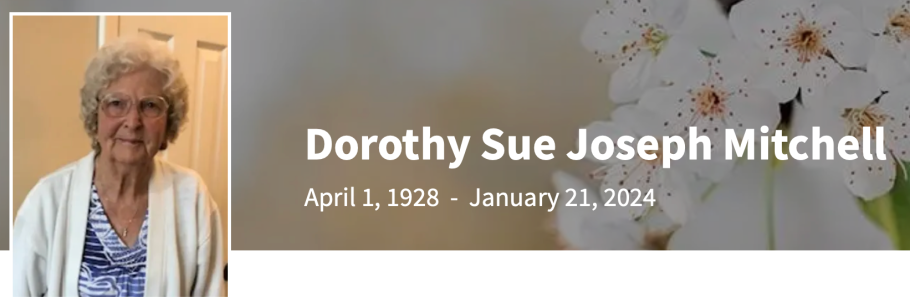In Memory of Dorothy Sue Sides Joseph Mitchell