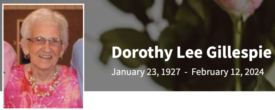 In Memory of Dorothy Lee Gillespie