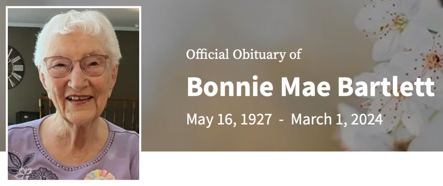 In Memory of Bonnie Mae Bartlett