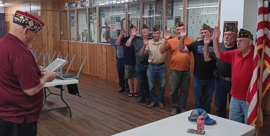 Puxico VFW Installs New Officers
