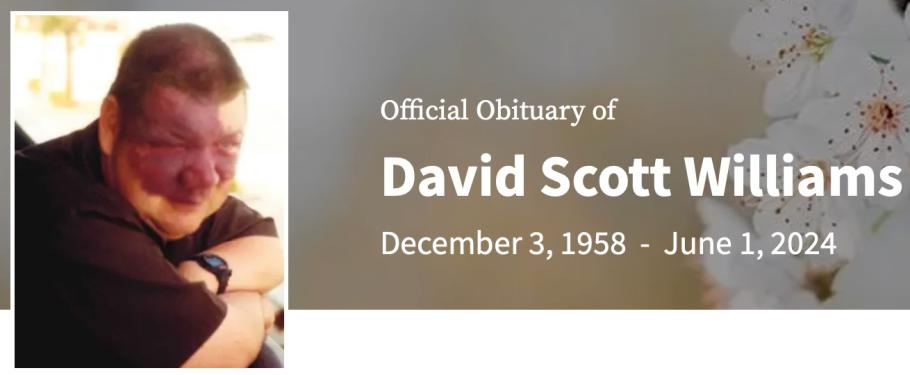 In Memory of David Scott Williams
