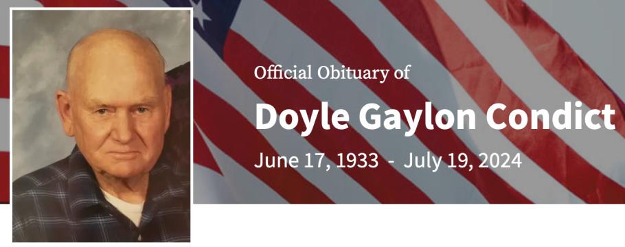In Memory of Doyle Gaylon Condict