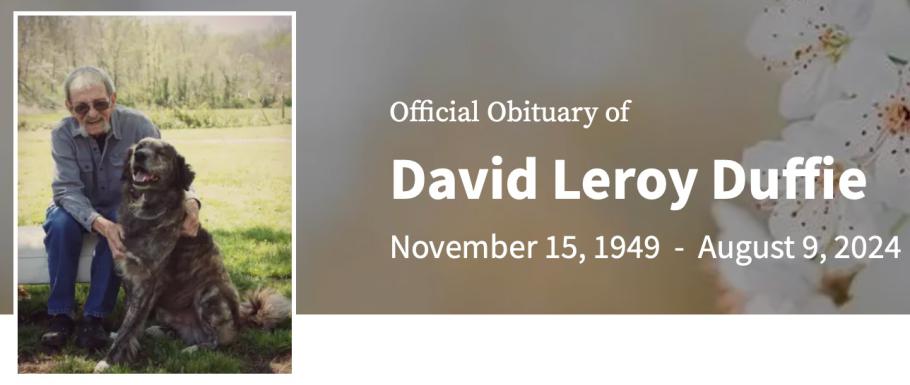 In Memory of David Leroy Duffie