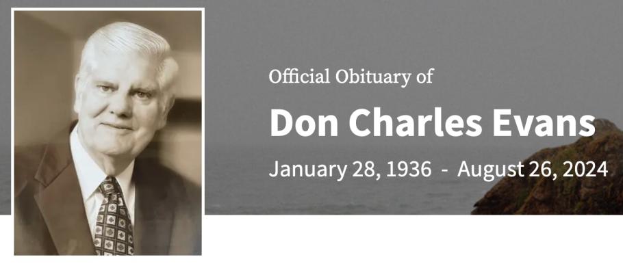 In Memory of Don Charles Evans