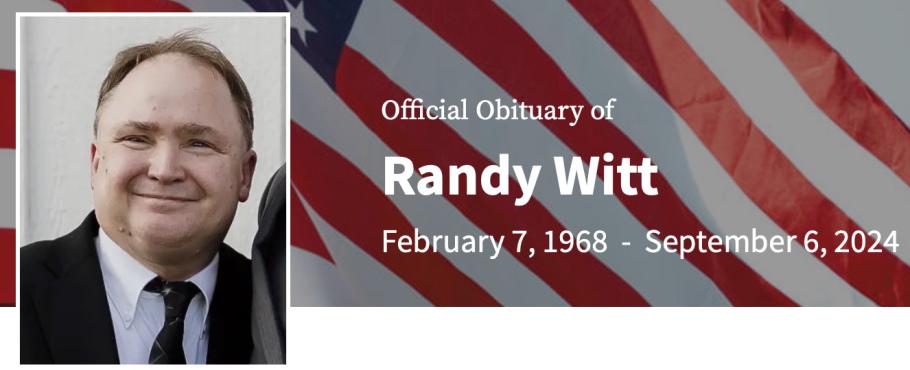 In Memory of Randy W. Witt