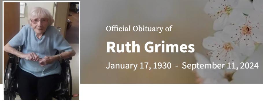 In Memory of Ruth Grimes