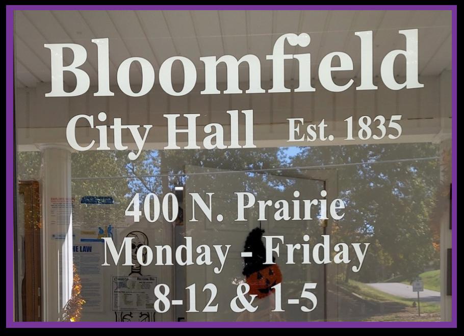City of Bloomfield/Bloomfield Development Public Notice - All citizens are encouraged to attend.