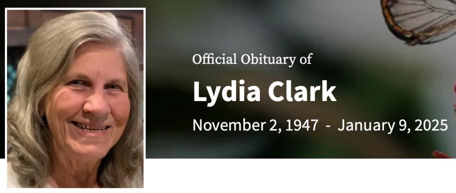 In Memory of Lydia Clark