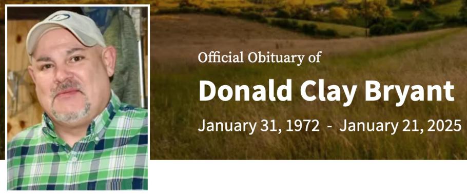 In Memory of Donald Clay Bryant