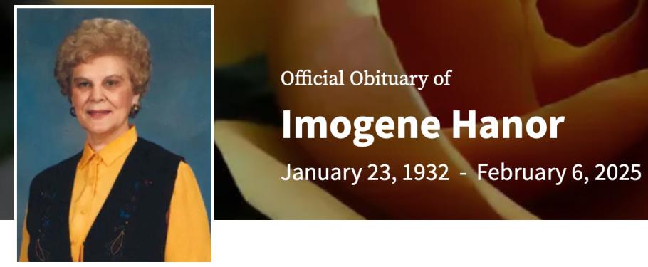 In Memory of Imogene Hanor