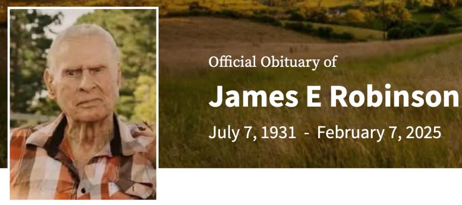 In Memory of James E Robinson