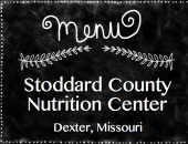 Stoddard County Nutrition Center Weekly Menu