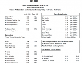 Bootheel Recycling Price Sheet - Time to Clean Out Your Sheds