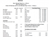 Bootheel Recycling Price Sheet December 22, 2016