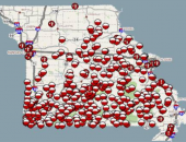 Flooded Roads in Southeast Missouri