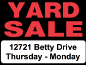Yard Sale on Betty St. in Dexter