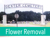 Dexter Cemetery Annual Spring Flower Removal