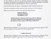 City of Dexter Residents to Vote on Proposition 1 in November